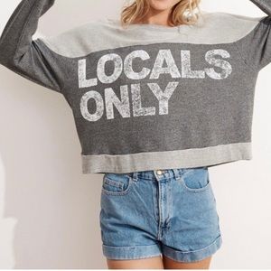Sundry locals only cropped sweatshirt.